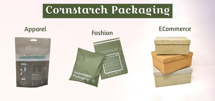 cornstarch packaging for apparel, fashion and ecommerce