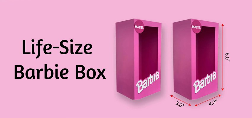 life size barbie box