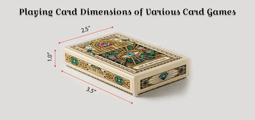 playing card dimensions