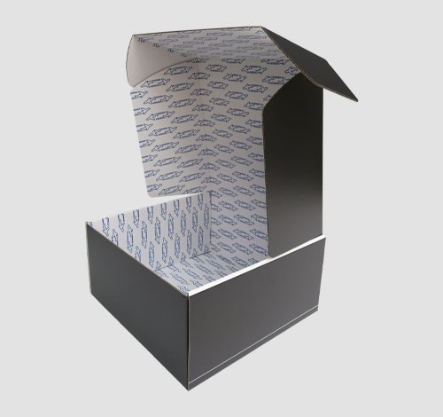 black cardboard gift boxes