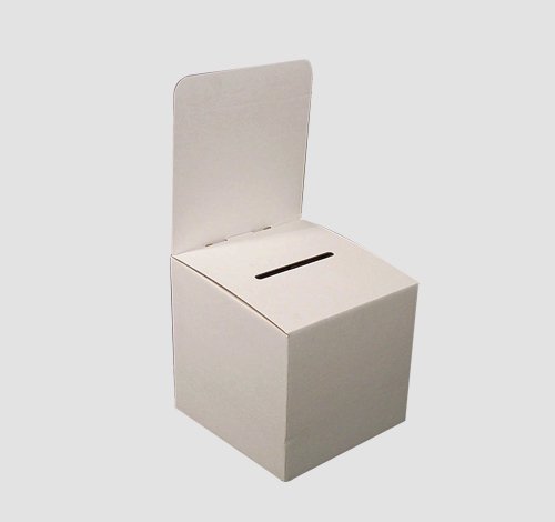 cardboard ballot box