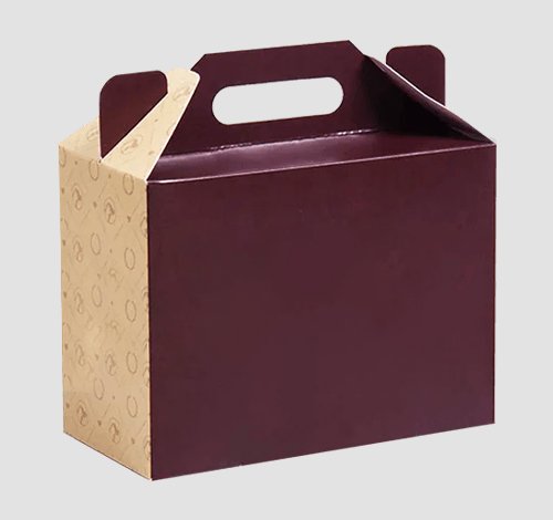 cardboard suitcase box with handle