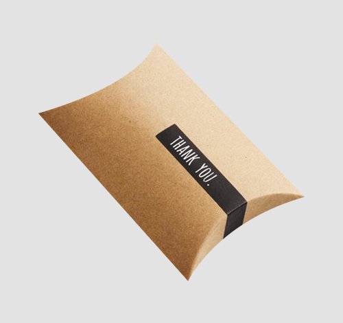 cheap kraft pillow boxes