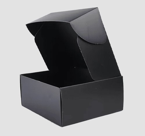 custom black cardboard packaging