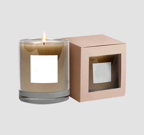 custom candle boxes with window