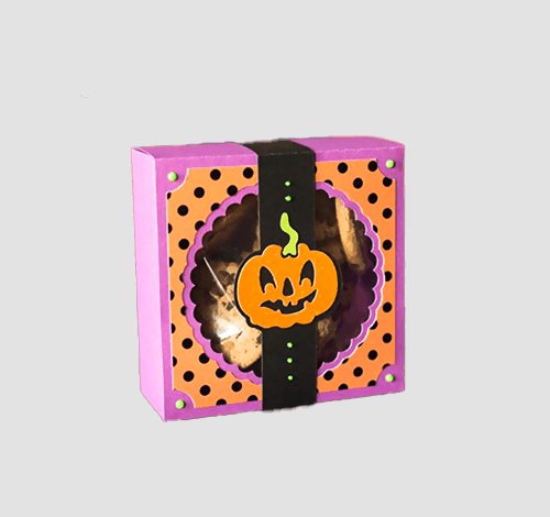 halloween cookie boxes with window