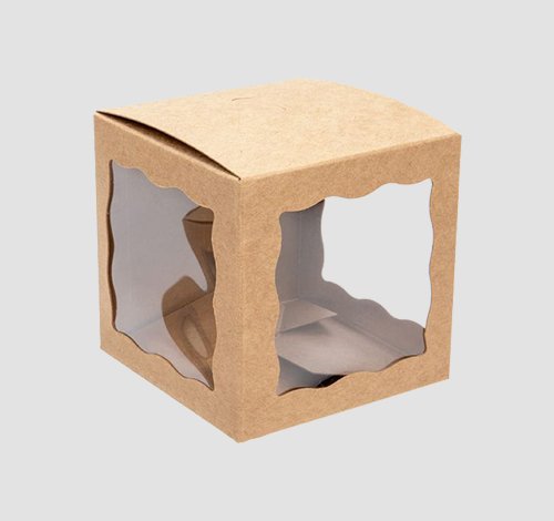 kraft paper boxes with window