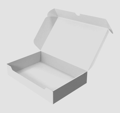 white cardboard shipping boxes