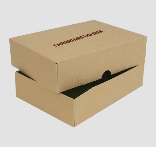 white corrugated boxes with lids